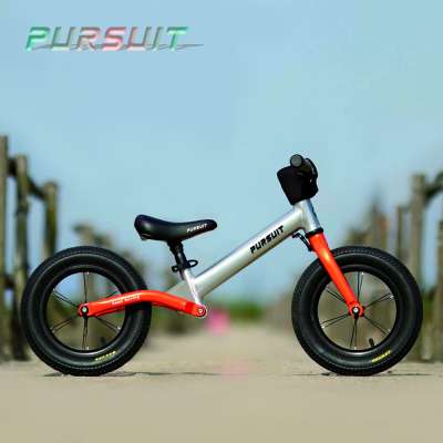 12inch kids children aluminium suspension balance bike with aluminium rim sealed bearing wheelset