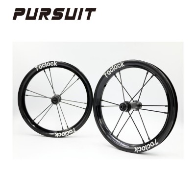 Smooth 12 inch double wall  aluminum bike wheel 85 90 95mm with two sealed bearing hub for balance bike push bike